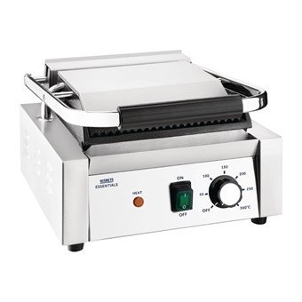 Grill de contacto Nisbets Essentials parte superior estriada