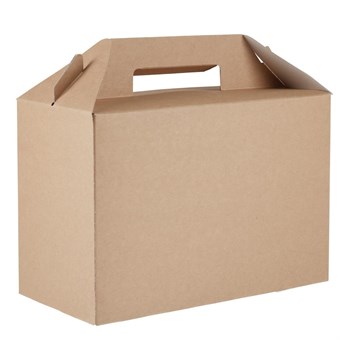 Caja biodegradable comida para llevar Colpac papel kraft pequeña (Caja 125)