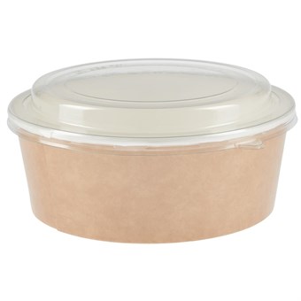 Recipiente reciclable Colpac papel kraft con tapa 700ml (Caja 150)