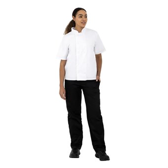 Chaqueta cocina Nisbets Essentials blanca (Pack de 2)